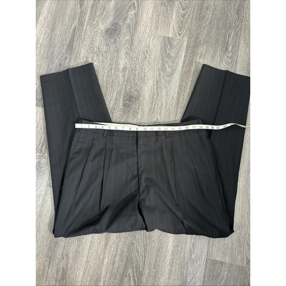 Botany 500 42R? Black W/ Pin Stripes 2 Button Single Vent Suit No Size Tags See
